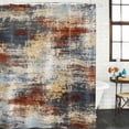 thumbnail image 2 of Retro Minimalist Art Bathroom Shower Curtains with 12 Hooks Waterproof Shower Curtain for Stalls and Bathtubs Abstract Bohemia Aesthetics Brown Beige Decorative Bathroom Privacy Curtain 36x78 Inches, 2 of 9