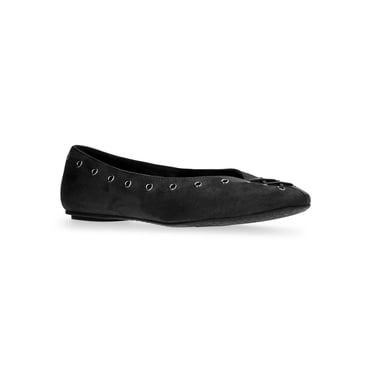Time and Tru Women's Faux Suede Corset Ballet Flats