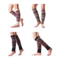 thumbnail image 3 of Qarigey Calentadores de piernas sin pies cómodos y de moda para mujeres calcetines de botas altas hasta la rodilla suaves y elásticos Accesorios de calzado Caqui, 3 of 6