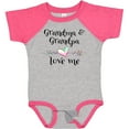 thumbnail image 3 of Inktastic Grandma and Grandpa Love Me Heart Grandchild Boys or Girls Baby Bodysuit, 3 of 5