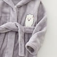 thumbnail image 4 of Hessimy Infant Kids Junior Boys Animal Character Cotton Pajamas Set Long Sleeve cute pajamas(Grey,2-3 Years), 4 of 5