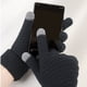 thumbnail image 4 of Guantes de invierno para mujer, cálidos, con pantalla táctil, de punto medio y largo, de felpa, de poliéster., 4 of 5