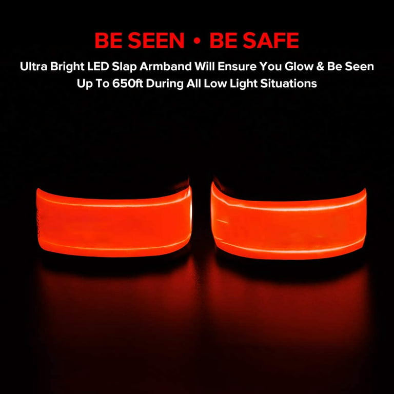 Wowow Light Bar Reflective arm band with red LED strip