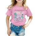 thumbnail image 1 of Dsscvnef T-Shirts pour Filles, Mode, Manches Courtes, Col Rond, Vêtements d'Été, Tendance, 2-3 Ans, 1 of 3