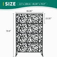 thumbnail image 5 of Ataucjin Drative Metal Garden Fences Rust-Proof Scroll Design for Yard & Flower Bed Borders, Easy Snap-Together Installation, Outdoor and Indoor Privacy Panels for Patio, Pool,Lawn, 5 of 5