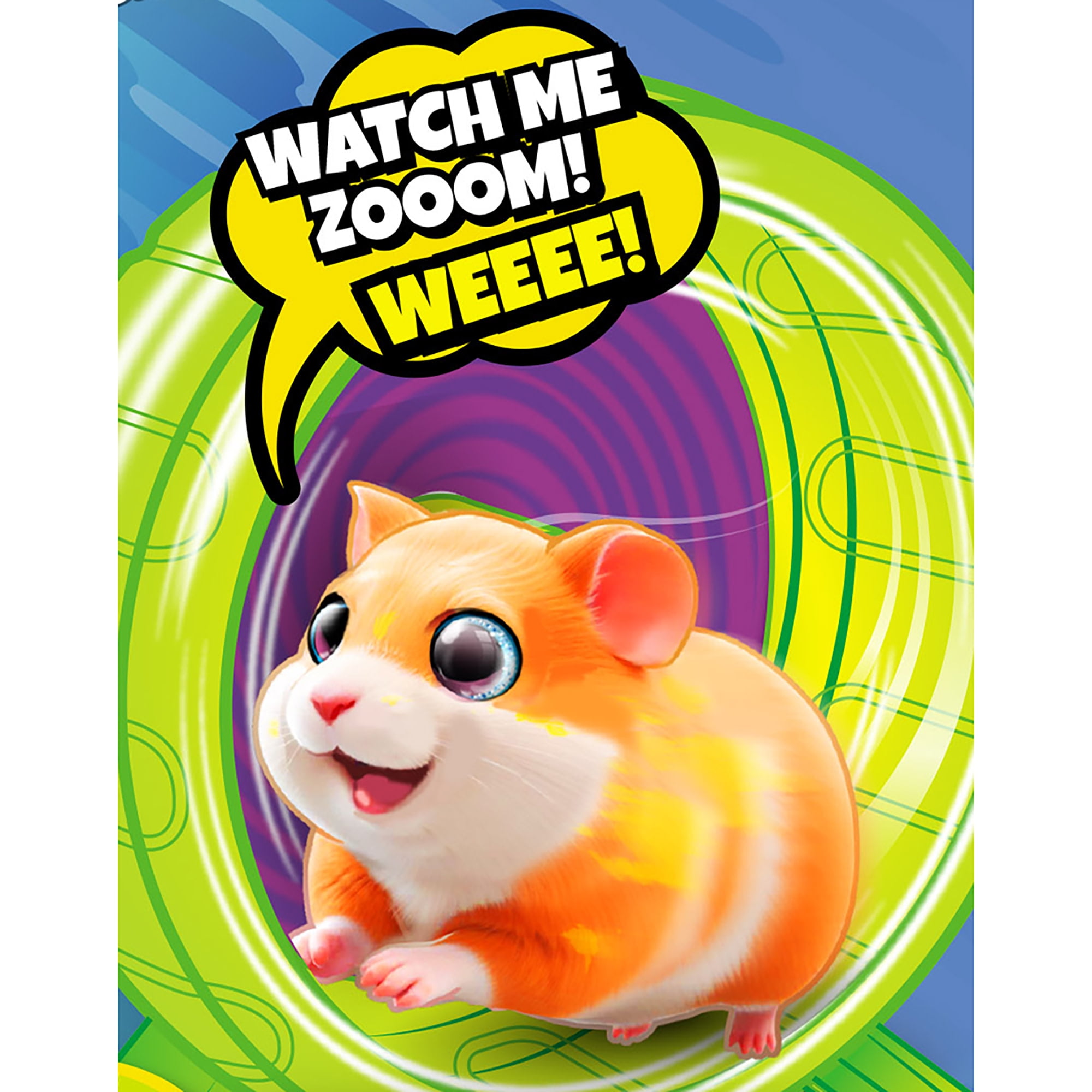 Lanard: Zooomie Pets: Bundle Pack - Rollin’ Ball & Zoomin’ Wheel - 2 Electronic Toy Hamster Animals, Motion Activated Sounds, Scurries-Spins, Kids 3+