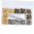 thumbnail image 4 of CHICHUMID 300 Sets Decorative Leathercraft Studs Iron Assorted Color for Unisex, 4 of 7