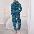 thumbnail image 6 of Goofa Turtles and Waves Printed Women’s 2 Piece Pajama Set Super,Pajamas Women's Long Sleeve Sleepwear Soft Button Down Loungewear Pjs Lounge Set Nightwear-X-Large, 6 of 9