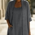 thumbnail image 4 of Iyufng Summer 2 Piece Outfit Set Women's Cardigan and Long Dresses Casual Set, 4 of 9
