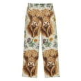 thumbnail image 2 of FORMRS Kids Pajama Pants with Pockets Size 6-8Y Boys Lounge Sleep Bottoms, Floral Cow, 2 of 8