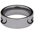 thumbnail image 4 of Tribal Heart Tungsten Carbide Wedding Ring, 4 of 9