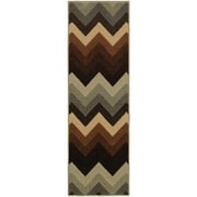 Better Homes&gardens Bhg 19.5x60 Print Chevron Brown