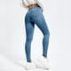 thumbnail image 5 of WILLBEST Jeans Mujer Pantalones Vaqueros Clásicos Ajustados de Cintura Alta para Mujer, Pantalones Casuales de Mezclilla Azul, Pantalones Cómodos, Ajustados y a La Moda. Mediana, 5 of 8