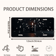 thumbnail image 2 of 1 Pcs Durable License Plate Covers & Frames, A Burning Candle For Decorative Front, Waterproof For Decoration Aluminum License Plate Covers & Frames Cover For Men Women, 12" X 6", 2 of 6