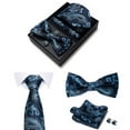 thumbnail image 3 of Men's Neck Bow Tie Set Gift Box 5-Piece Set Neckties Business Dress Neckties, Wedding Groom and Groomsmen Gifts, 3 of 5