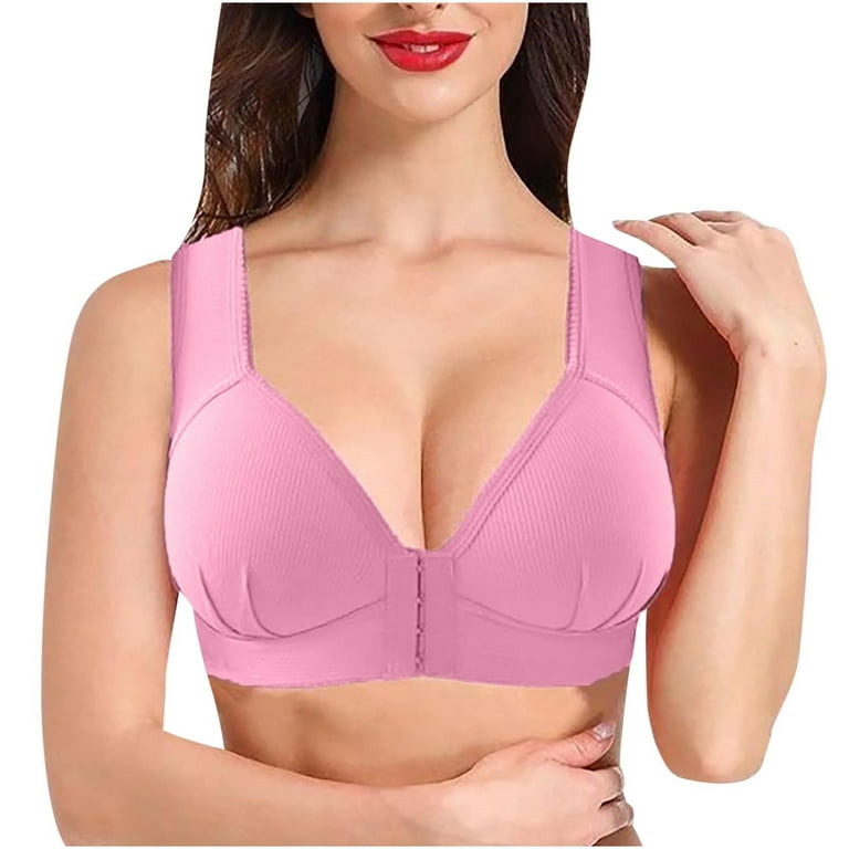 Meichang Women's Bras No Wire Support T-shirt Bras Seamless Comfy Bralettes  Shapewear Breathable Full Figure Bra Sets 2 Pack 