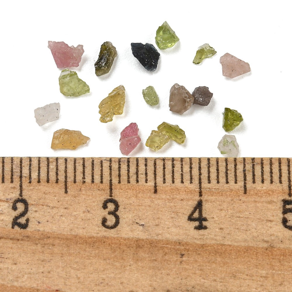 Natural Tourmaline Chip Beads No Hole/Undrilled 1~3mm