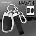 thumbnail image 3 of Zinc alloy Car Key Cover For Hyundai E 3/4 button key case Ix35 Ix45 I10 I30 I40 Tucson Santa Rena Sonata Elantra Creta Key Case, 3 of 26