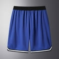 thumbnail image 6 of YLSDY Gym Shorts for Men Comfy Breathable Lightweight Basketball Short Pants with Pockets Wide Leg Loose Trousers Blue XL, 6 of 7