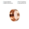 thumbnail image 4 of Cobre Extremo Tapa Tubería Conexión Sudor Enchufe Conexión 35mm ID para Agua Tubería Plomería, HVAC, Refrigeración Sistema, Paquete de 4, 4 of 4