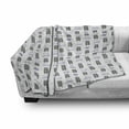 thumbnail image 2 of Bear Soft Flannel Fleece Blanket, Night Woodland Animal Hot Chocolate and Pillow Need More Sleep Nursery Pattern, Cozy Plush for Indoor and Outdoor Use, 50" x 70", Dimgray and Mauve, by Ambesonne, 2 of 5