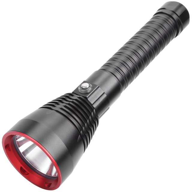 Linterna LED, IPX8, Resistente Al Agua, Negro + Rojo, Portátil, Ligera, De Anodizado Duro, Para Buceo, Camping ANGGREK Otros Deportes