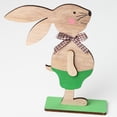thumbnail image 3 of JeashCHAT Wooden Easter Bunny Table Decorations Bunnies Rabbit Tabletop Party Centerpiece Signs Wood Holiday Spring Eggs Shelf Topper for Home Kitchen Office Mantle Outdoor Patio Yard Decor, 3 of 5
