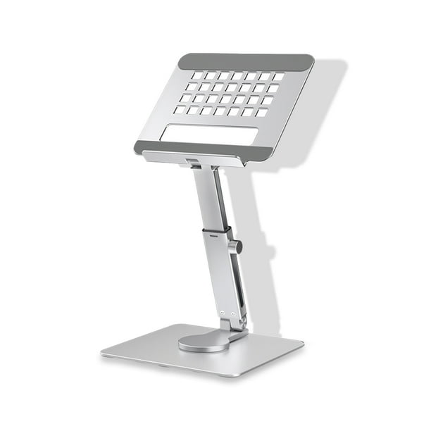 Soporte para tableta Seitruly Rotación plegable altura ajustable plata