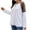 White, variant on fatyb Long Sleeve Shirts for Women Color Block Loose Tee Shirts Casual Crewneck Pullover Summer Tops
