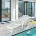 thumbnail image 3 of Gymax Chaise Longue de Patio Réglable, Chaise Longue Pliante Inclinable avec Roues, 3 of 10