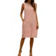 thumbnail image 1 of Vestido de Verano de Mujer con Bolsillos sin Mangas Cambio de Lino de Rodilla Vestido de Verano Casual Bolsillos Laterales de Tela Transpirable Colores Versátiles, 1 of 8