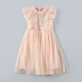 thumbnail image 2 of Eashery Summer Dresses for Girls Crew Neck Summer Girl Dresses Pink 110, 2 of 5