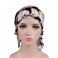 thumbnail image 3 of Turban pour Femmes Imprimé - Foulard en Coton Extensible Bonnet Chimio, 3 of 6