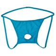 thumbnail image 1 of WZXFASHION Mens Open Front Mesh G String Pouch Underwear Panties T-Back Thong Bikini Intimates Blue XL, 1 of 6