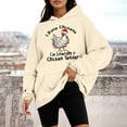 thumbnail image 2 of WEAIXIMIUNG Sweat à Capuche à Fermeture à Glissière pour Femmes, Mode Décontractée, Haut Ample, 2 of 4