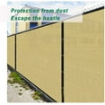 thumbnail image 4 of 8ftx50Ft Privacy Fence Screen,Heavy Duty Mesh Fence Covering for Patio,Garden Fencing for Yard Backyard,UV Resistant Chain Link Fence Privacy Wall(Beige), 4 of 7