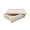 White, variant on happimess BSK1006A 26.38" Chett Minimalist Hand-Woven Hyacinth/Wood Underbed Storage Bin with Wheels and Handles for Storage and Decoration in Bathroom, Bedroom, Closet, Entryway, Guest Room, Natural