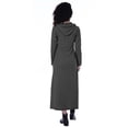 thumbnail image 4 of Moomaya Womens Long Sleeve Pullover Hoodie Maxi Dress Pockets Casual Long Dresses, 4 of 7