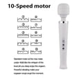 thumbnail image 7 of Happon Rechargeable Cordless Handheld Wand Massager, Personal Deep Massager with 10 Speeds for Shoulder, Leg, Muscles, Improves Blood Circulation & Relieve Full Body Pain (White), 7 of 7