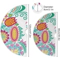 thumbnail image 3 of FMSHPON Funny Easter Colorful Eggs Xmas Christmas Tree Skirt Stand Mat for Holiday Party Decoration Indoor Outdoor 36 inches, 3 of 6