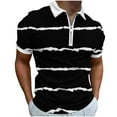 thumbnail image 1 of Camisetas de Manga Larga para Hombres Casual Impreso Girar Abajo Cuello Cremallera Camiseta, Ligera Blusa de Algodón de Imitación para el Hogar, Diario Y Cuatro Estaciones de Uso, 1 of 5