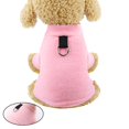 thumbnail image 2 of Plush Pet Warm Two-Legged Coat Polar Fleece Dog Winter Clothes Costume with Buckle Pet Supplies for Puppy Cat - Size L (Pink), 2 of 4