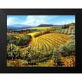thumbnail image 2 of Swanson, Michael 14x12 Black Modern Framed Museum Art Print Titled - Chianti Vineyards, 2 of 5