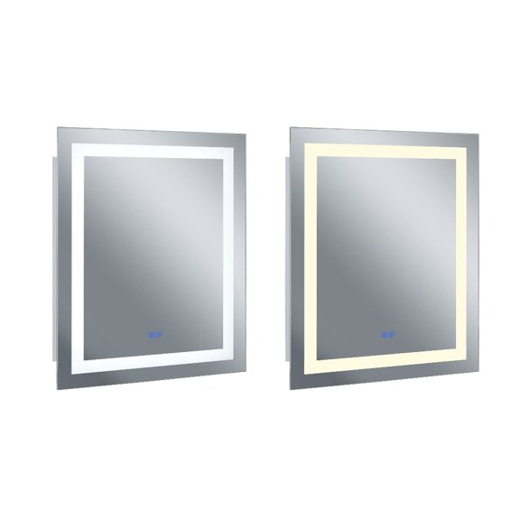CWI Lighting 36" x 36" Abril Matte White Square LED Wall Mirror