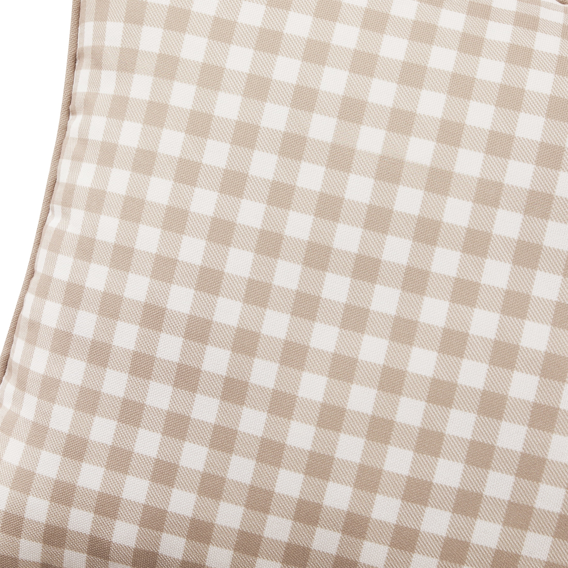 My Texas House Outdoor Decorative Pillow, 14 in x 20 in, Tan Gingham