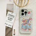 thumbnail image 3 of Funda de teléfono de Anime Snoopy Hello Kitty Sanrio para iPhone 15, 14, 13, 12, 11 Pro Max, Xr, X, 7, 8, 14 Plus, bonita funda de dibujos animados a prueba de golpes, 3 of 5