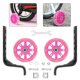 thumbnail image 3 of 2pcs Children Bike Auxiliary Wheels Riding Flash Training Wheels Compatible For 12-20 Inch Bikes-FCY, 3 of 3