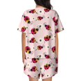 thumbnail image 6 of Pajamas For Women Set, Ladybug Cute Pj Lounge Sets For Women 2 Piece, Soft Short Sleeve Sleepwear, 6 of 8