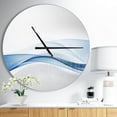 thumbnail image 3 of Designart Vague 3D d'éclaboussures d'eau horloge murale, 3 of 4