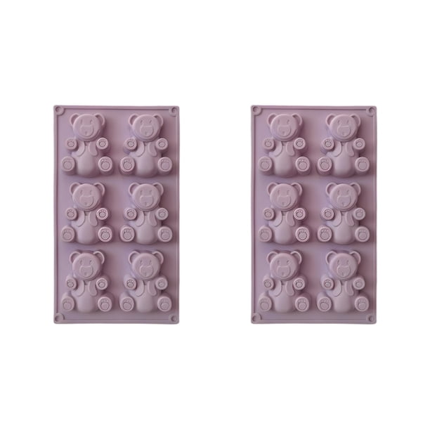 2 uds moldes de silicona para helado molde para hornear pudín de Chocolate utensilios para hornear decoración herramienta hecha a mano Herramientas y accesorios para hornear Púrpura rosado Wosthever HA081028-04